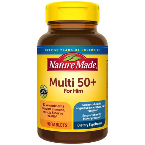 Nature Made Multivitamin For Him 50+ Tablets - 90ct - image 1 of 4