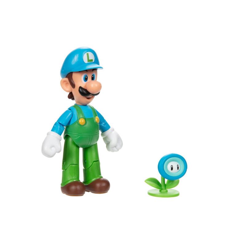 Nintendo Super Mario Ice Luigi with Ice Flower Action Figure, 4 of 8