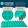 O'Creme Round Silicone Mold for Chocolate Truffles, Ganache, Jelly, Pralines and Caramels (27mm Diameter x 20mm High) - 54 Cavities - 4 of 4