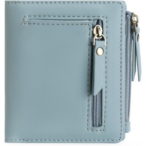 FATMOON Bifold Wallets -RFID Blocking Wallets for Men & Women PU Leather Bifold Credit Card Holder with 2 Zipper Coin Pockets,for Everyday Use - 1 of 4