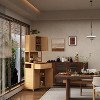 KTMBDW Tall Bathroom Storage Cabinet, 72.7" Bamboo Narrow Bathroom Floor Cabinet with 4 Door&Drawer, Corner Tall Cabinets for Bath,Living Room,Natural - 3 of 4