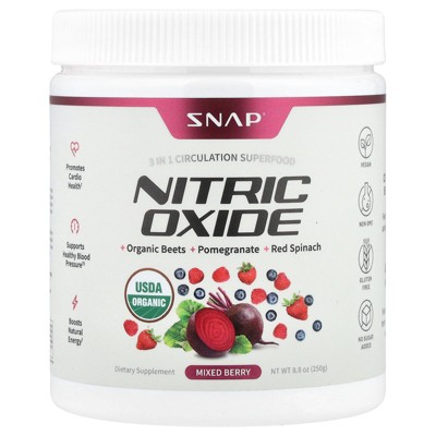 Snap Supplements Nitric Oxide, Mixed Berry , 8.8 oz (250 g)