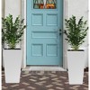 Gulches Modern Faux Rattan Design Square Planter, 22.6 inch White Plastic Large Planter(White, 22.6 inch - 2 Pack) - 4 of 4