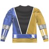 Men's Power Rangers Dino Fury Gold Ranger Long Sleeve Costume T-Shirt - 3 of 4