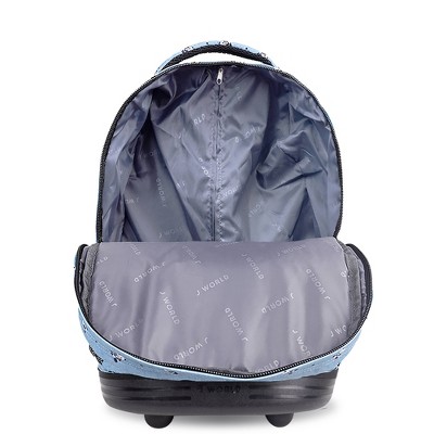Рюкзаки JWorld J World Sunrise 18" Rolling Backpack - Panda — фото 6