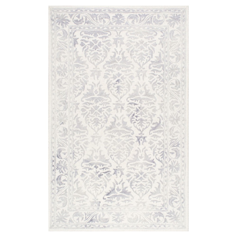 4'x6' Hand Looped Krause Area Rug Gray - nuLOOM