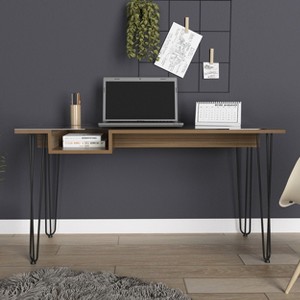GDFStudio Esme Industrial Writing Desk with Haipin Legs - 1 of 4