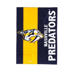 Evergreen NHL Nashville Predators Embroidered Logo Applique House Flag, 28 x 44 inches Indoor Outdoor Double Sided Decor for Hockey Fans - 1 of 1