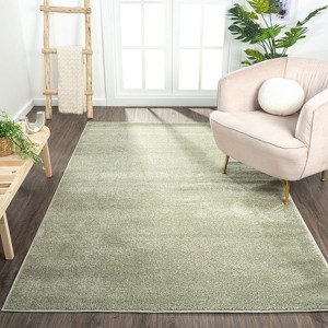 Haze Solid Low-Pile Indoor Area Rug - JONATHAN Y - 1 of 4
