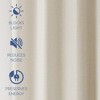 Awesome Home  Brushed Serengeti Stria 100% Blackout Grommet Pair (2 panels) - 3 of 4