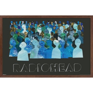 Trends International Radiohead - Blue Crowd Silhouettes Framed Wall Poster Prints - 1 of 4