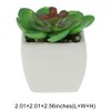 Unique Bargains Artificial Plants Ceramic Pot Plastic 2.01"x2.01"x2.95" 1 Pc - 3 of 4