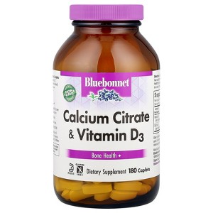 Bluebonnet Nutrition Calcium Citrate & Vitamin D3, 180 Caplets - 1 of 4