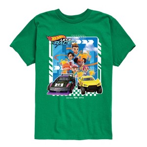 Boys' - Hot Wheels - Let's Race Characters with Cars Short Sleeve Graphic T-Shirt - 1 of 4