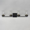 Maxim Lighting Pinn 4 - Light Vanity in  Black/Satin Brass - 2 of 4
