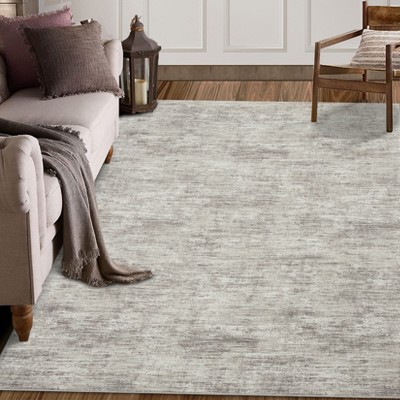 Washable rug. Modern solid-color, non-slip. Non-shedding, low-pile, foldable. Contemporary minimalist. For living/dining/bedrooms