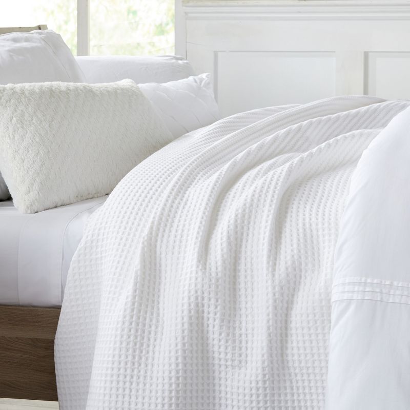 Market & Place 100% Cotton Waffle Weave Bed Blanket, 5 of 8