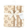 Hudson Baby Cotton Flannel Burp Cloths, Brave Lion 7-Pack, One Size - 2 of 4
