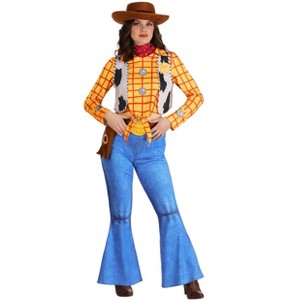 HalloweenCostumes.com Deluxe Pixar Toy Story Woody Women's Costume | Disney Costumes - 1 of 4