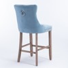 NicBex Dining Chairs Set of 2 Bar stool Upholstered Chair Contemporary Velvet Barstools with Button Tufted Decoration and Wooden Legs - 3 of 4
