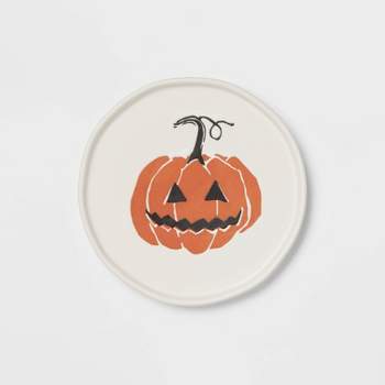Halloween Pumpkin Stoneware Appetizer Plate - Threshold™