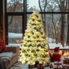 NicBex 4ft Prelit Snow Flocked Artificial Christmas Tree with 170 Branch Tips, 17 Pinecones and 120 Lights for Indoor Decor - 4 of 4
