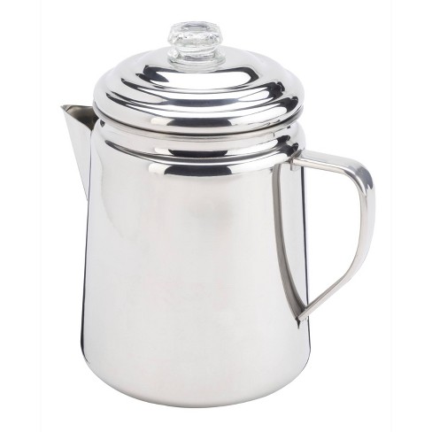 12-Cup Stainless Steel Coffee Percolator - Miles Kimball