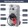 Portable Gas Fuel Tank 15 Gallon W/Casters,Portable Fuel Tank, Diesel Storage Can On-Wheels for Cars, Lawn Mowers,Boats,Container Caddy Can - 3 of 4