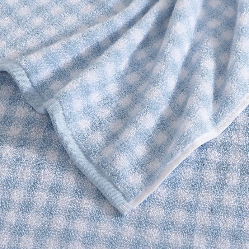 Laura Ashley Ginny 100% Cotton Terry- 3 Piece- Towel Set  Blue- 3 Pc Towel Set, 2 of 8