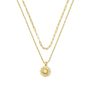 Kendra Scott 14K Gold Over Brass Hazel Multi Strand Necklace - 1 of 4
