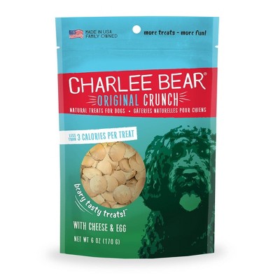 Charlee Bear Original Crunch Egg and Cheese Dog Treats - 6oz