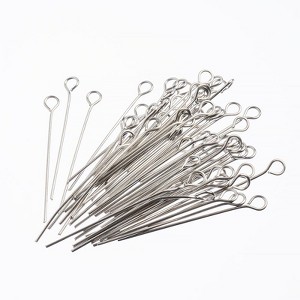 John Bead 100pcs (40mm) Stainless Steel Eye Pins Jewelry Findings Kit - 1 of 4