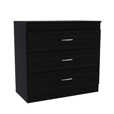 NicBex 3 Drawers Dresser for Bedroom,Chest of Drawers with White Metal Handle,Modern Freestanding Dresser,Storage Dressers for Bedroom