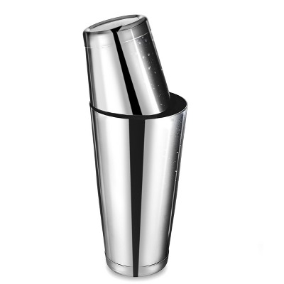 Premiere Housewares Shaker Per Cocktail In Acciaio Inox – Effetto Martellato – 0.5 Litri