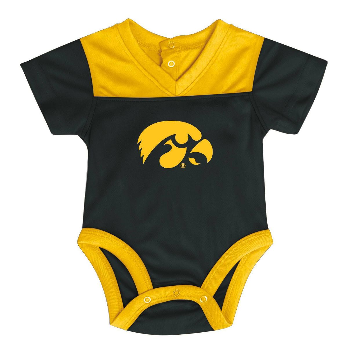 NCAA Iowa Hawkeyes Newborn 2pk Jersey Bodysuit - thumbnail 4