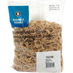 Natural Crepe 2" x 1/16" 5 lb Bag Business Source 15731 Rubber Bands-Size 14 