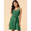INSPIRE CHIC Women's Sweetheart Neck Sleeveless Button Front Dress - 4 of 4