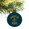 University of Missouri - Kansas City Kangaroos Logo Mini Small Tiny Wood Christmas Tree Holiday Ornament - 3 of 4