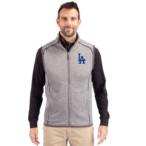 Los Angeles Dodgers Cutter & Buck Mainsail Sweater-Knit Mens Full Zip Vest - 1 of 1