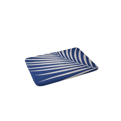 Versatraction Palm Frond Bath Tub and Shower Mat, Blue