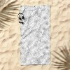 Emanuela Carratoni Line Art Floral Theme Beach Towel - Deny Designs - 2 of 2