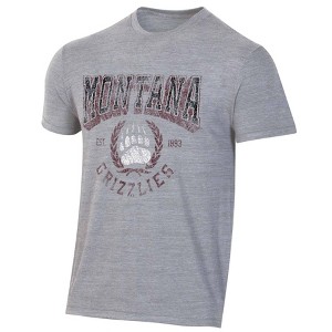 NCAA Montana Grizzlies Men's Gray Triblend T-Shirt - 1 of 3