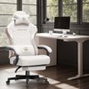 GTPLAYER Gaming Chair with Footrest, Premium Breathable Fabric, Waist Support, Linkage Armrest - 2 of 4