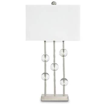 Jaala Metal Lamp Clear/Silver - Signature Design by Ashley