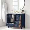 Mshliw 36 Inch Bathroom Vanity with Resin Sink Combo, Freestanding Storage Cabinet with 4 Drawers and 2 Doors, Solid Wood Feet - 2 of 4
