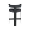 Meridian Furniture,Romeo Black Boucle Fabric Counter Stool, Set of 2 - 2 of 4