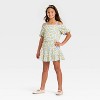 Girls' Tiered Crinkle Knit Skirt - Cat & Jack™ - 3 of 3