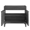 Modway Render 35" MDF and Particleboard Bathroom Vanity Cabinet in Charcoal - 4 of 4