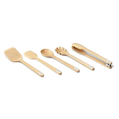 Birch Wood 5-Piece Kitchen Utensil Set