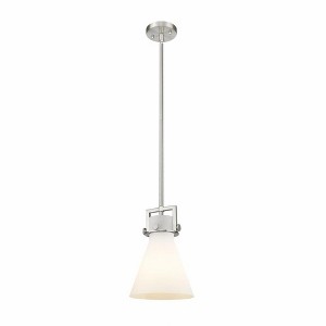 Newton Cone - 1 Light Stem Hung Pendant In Industrial Style-11.38 Inches Tall and 8 Inches Wide - 1 of 1